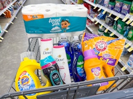 palmolive downy tide simply dove arm & hammer angel soft items in walgreens cart
