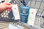 dove clinical products in shopping cart