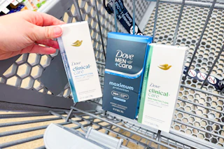 dove clinical products in shopping cart
