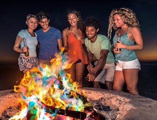 Magical color flames packets