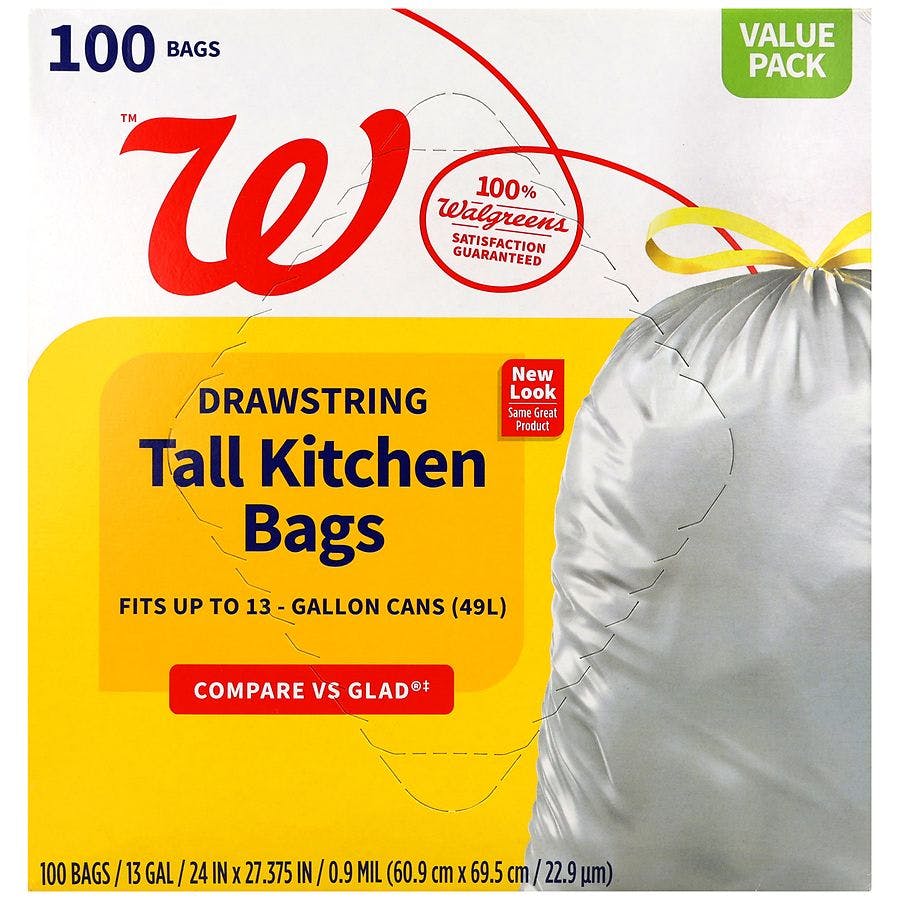 Walgreens Tall Kitchen Bags