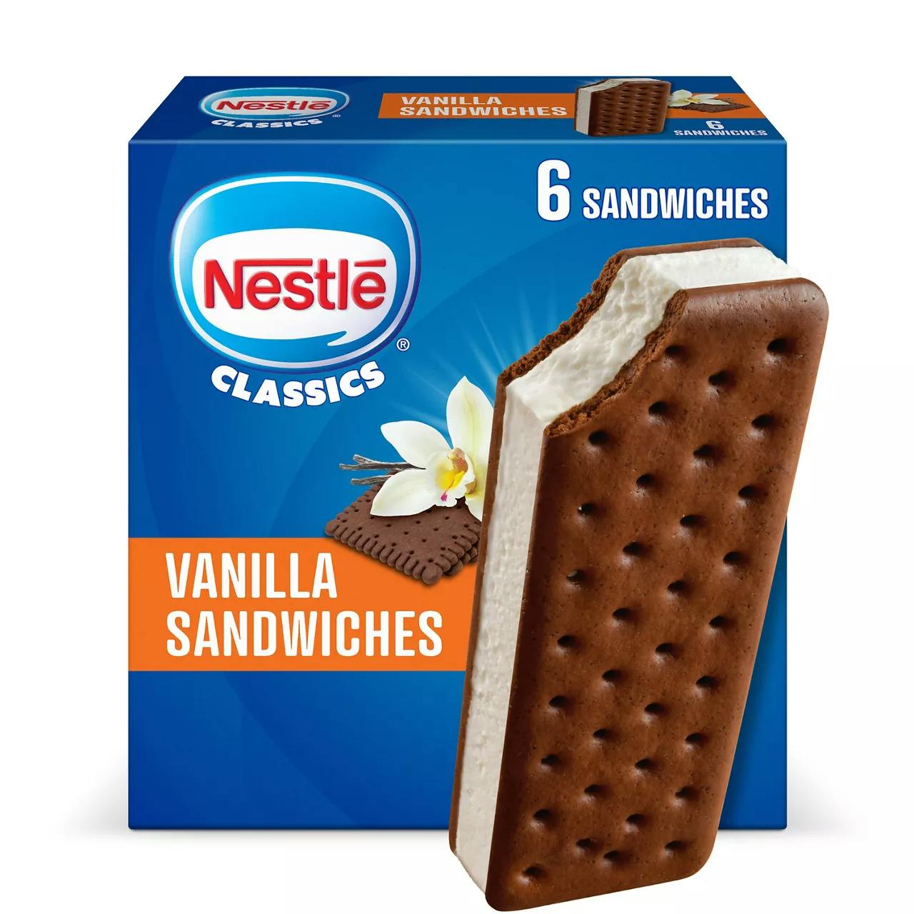 Nestle Frozen Vanilla Sandwiches