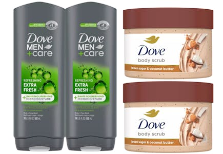 4 Dove Body Items