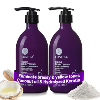 Purple Shampoo and Conditioner Set, 16.9 oz 2 ct