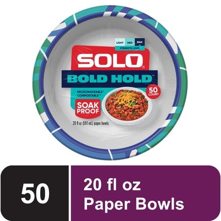 Solo Bold Hold Paper Bowls