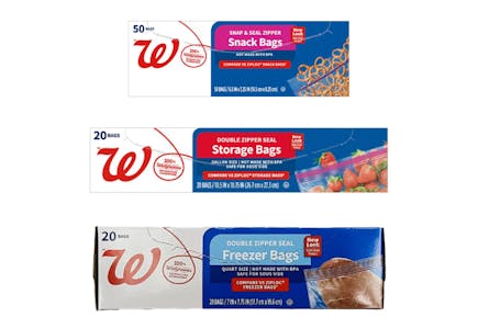 3 Walgreens Storage Bag Boxes