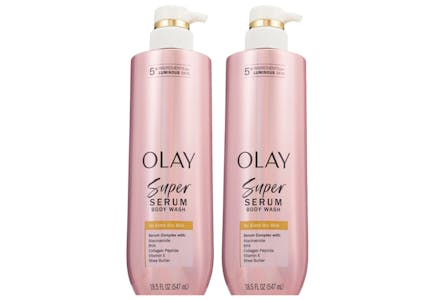 2 Olay Super Serum Body Washes
