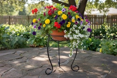 lowes steel plant stand