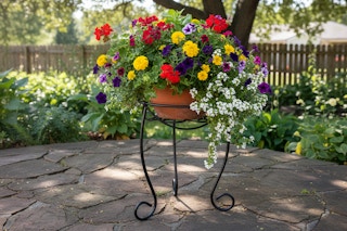lowes steel plant stand