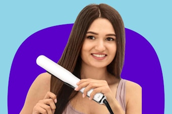Professional Cool Air Fan Hair Straightener - Curler Beach Waver Combo for Curly, Thick Hair & Adjustable Temperature (355℉, 390℉, 450℉) 