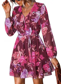 Women's Belted Mini Dress