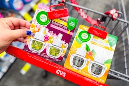 air wick oil warmer refills in a cart