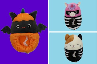 walmart squishmallows halloween slippers collage