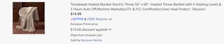 Amazon Heated Electric Throw Blanket 2025 2