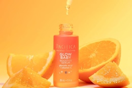 pacifica glow baby serum near oranges