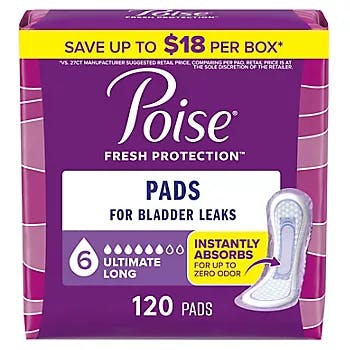 Poise Incontinence Pads Pack