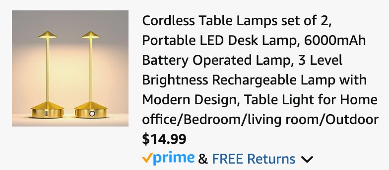 table lamp 2pk amazon