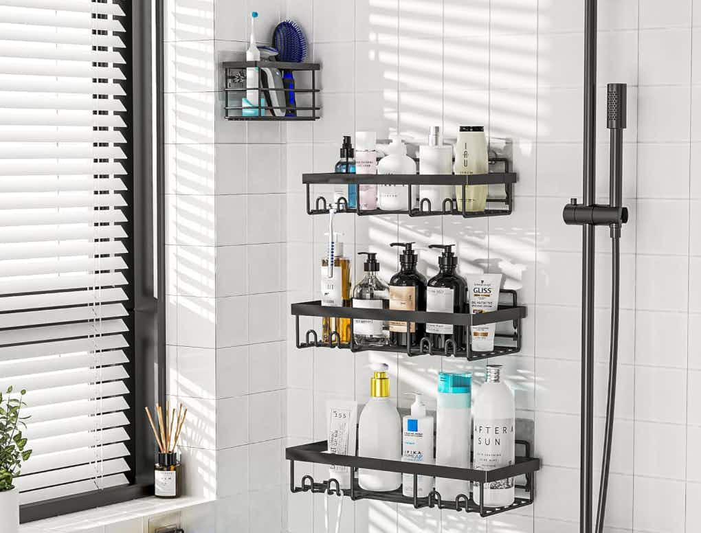 Shower Caddy Shelves 5-Pack, Only $13.58 on Amazon