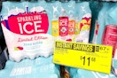 sparkling ice variety pack with store signage