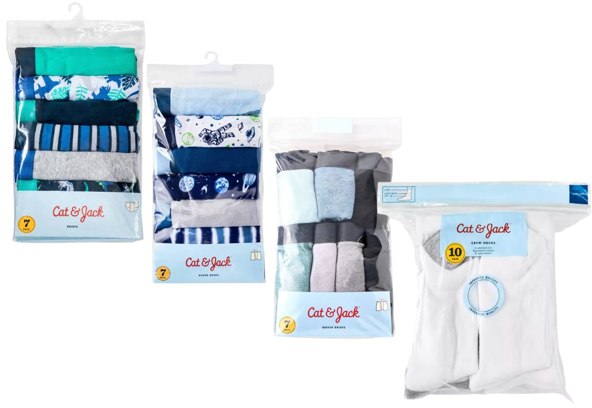 4 Cat & Jack Underwear and Socks Sets