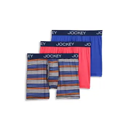 Jockey Men's Microfiber Boxer Briefs 3-Pack