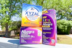 allegra and xyzal allergy relief in an outdoor area