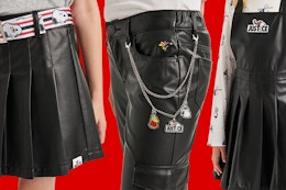 Justice Snoopy skirt, pants and dress (all close up shots)