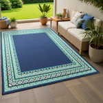 Lark Manor Floral Indoor/Outdoor Rug