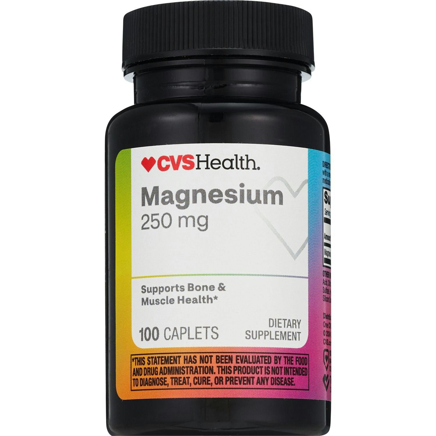 2 CVS Magnesium Caplet Bottles
