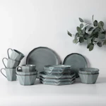Stonewashed 16-Piece Dinnerware Set