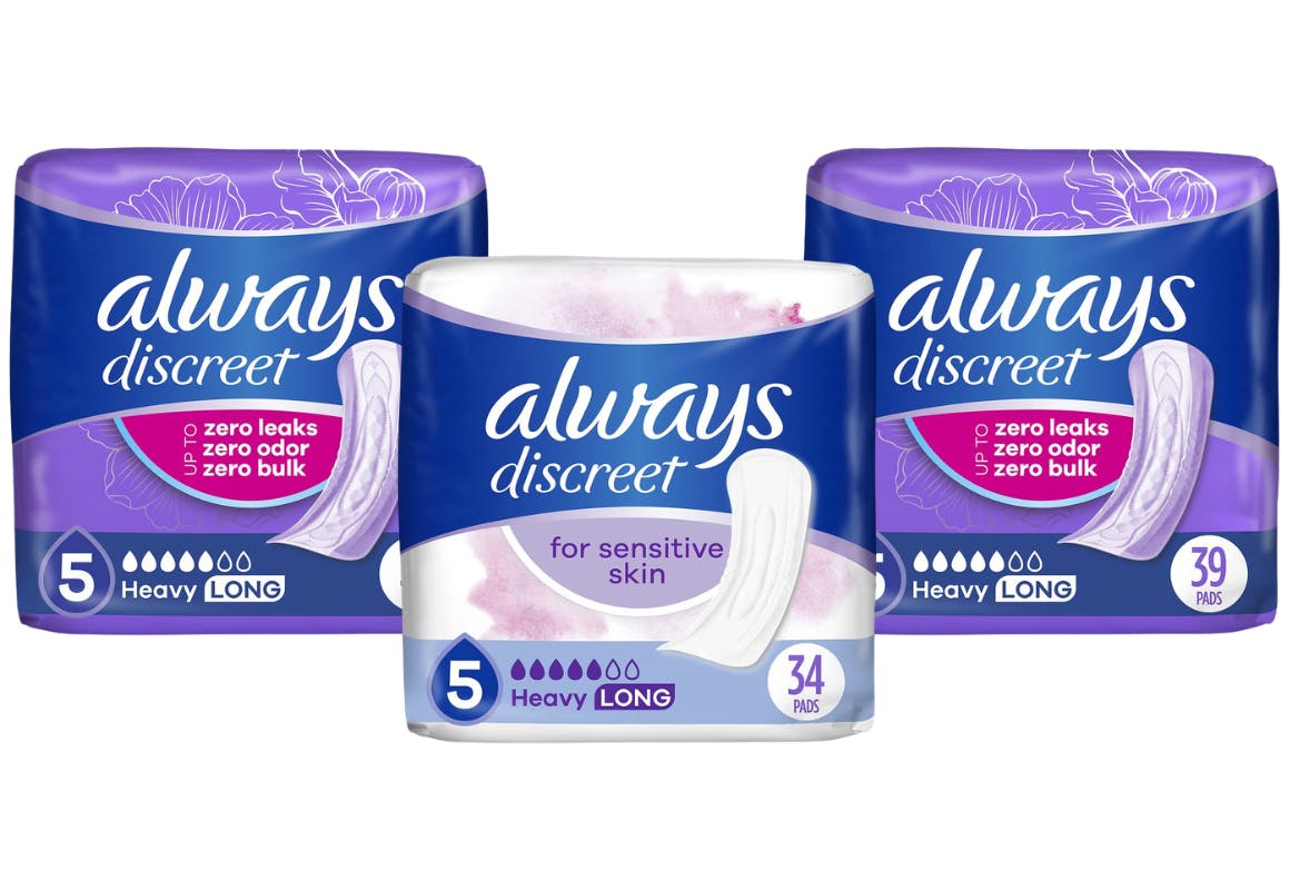 3 Always Discreet Pad Packs