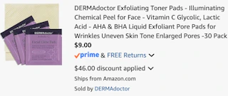 amazon-exfolating-toner-pads-cart