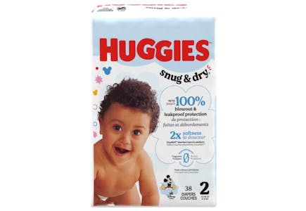 2 Huggies Snug & Dry Diapers Packs