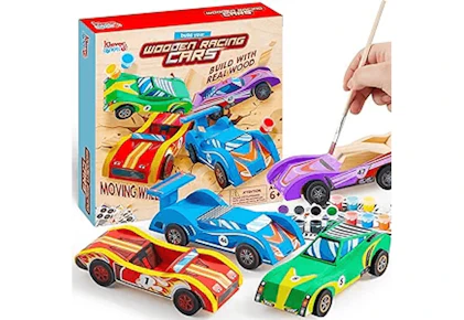 Klever Kits 4 DIY Wooden Race Cars