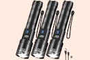 Rechargeable LED Flashlight 3-Pack B0F9YKJK9K
