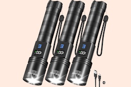 Rechargeable LED Flashlight 3-Pack B0F9YKJK9K