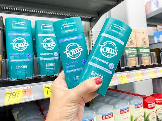 Save on Tom's of Maine Deodorant With Swagbucks — Only $4 Each at Walmart card image