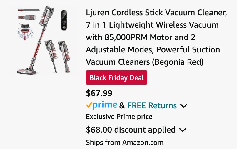 Ljuren Stick Vacuum cart