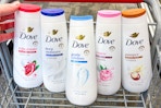 dove body washes in a cvs cart