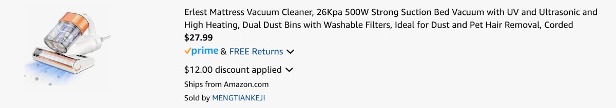 Amazon Mattress Vacuum 2025 3