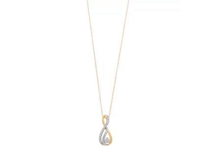 Diamond Teardrop Pendant Necklace