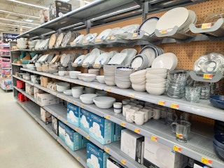 walmart dinnerware area shot