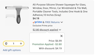 squeegee Amazon receipt