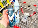 hand holding two degree dry sprays