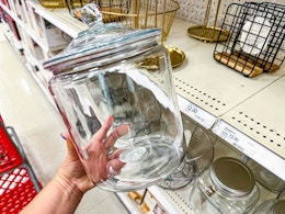 Threshold 128-Ounce Glass Lidded Jar, Only $14.25 at Target card image