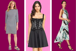 3 different women's dress styles
