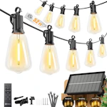 Brightown 52ft Solar String Lights