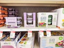 ello glass storage sets sitting on a target shelf