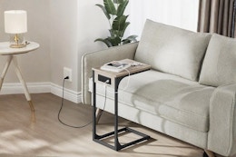 End Table with Charging Station
