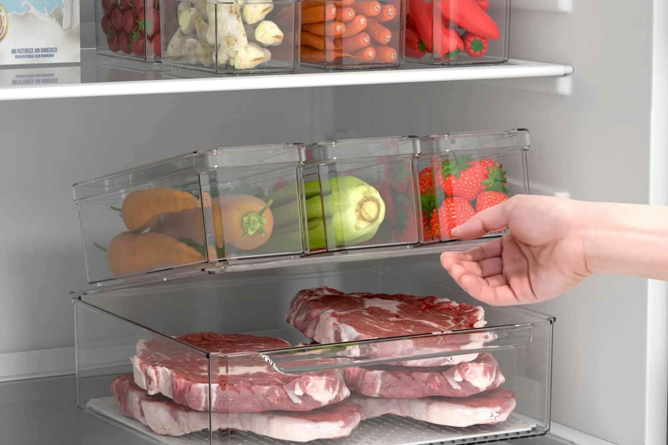10-Piece Refrigerator Organizer Bin Set, Just $20 on Amazon 